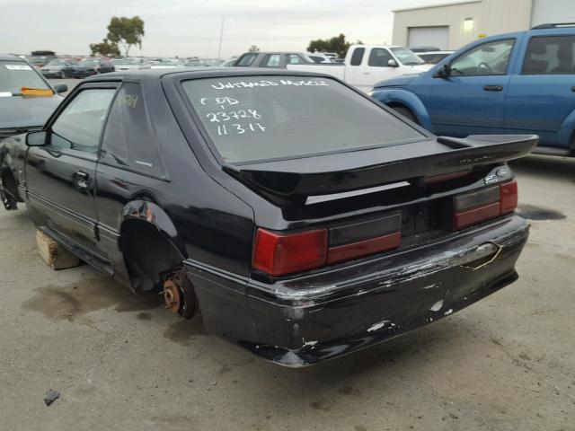 1FACP42E4PF199236 - 1993 FORD MUSTANG GT BLACK photo 3