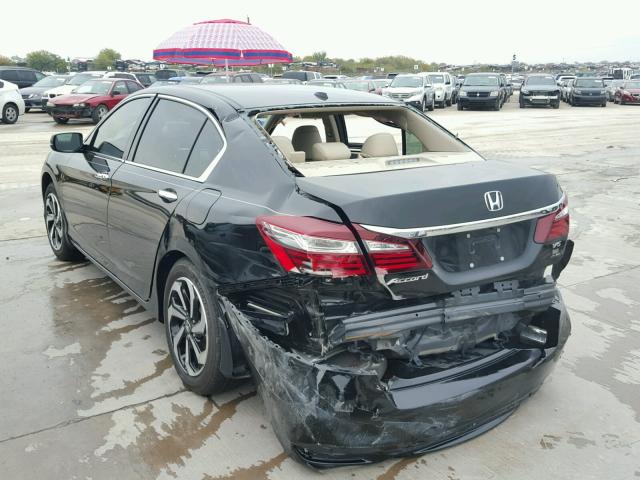 1HGCR3F86HA003140 - 2017 HONDA ACCORD EXL BLACK photo 3