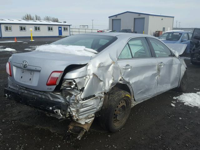 4T1BE46K17U069501 - 2007 TOYOTA CAMRY NEW SILVER photo 4