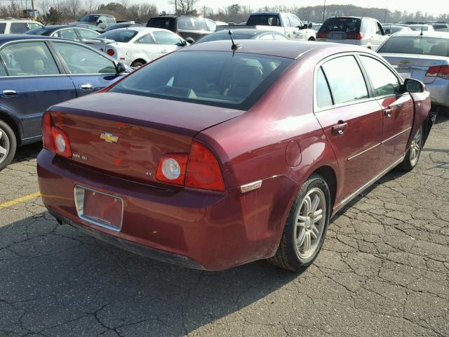 1G1ZJ57B58F258377 - 2008 CHEVROLET MALIBU 2LT RED photo 4