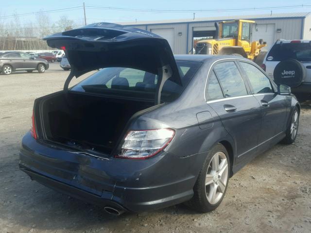 WDDGF8BBXAF449748 - 2010 MERCEDES-BENZ C 300 4MAT GRAY photo 4