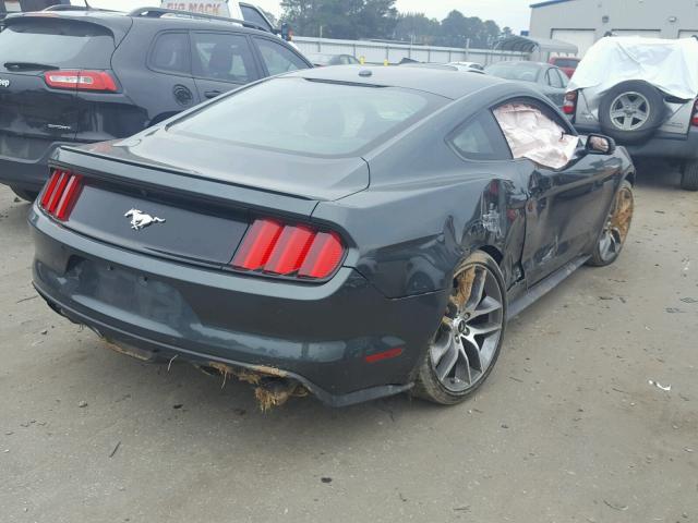 1FA6P8TH9G5210301 - 2016 FORD MUSTANG GREEN photo 4