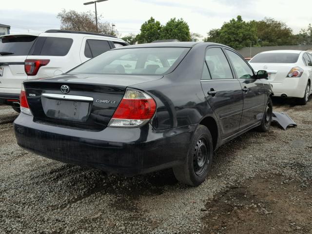 4T1BE32K15U414040 - 2005 TOYOTA CAMRY BLACK photo 4