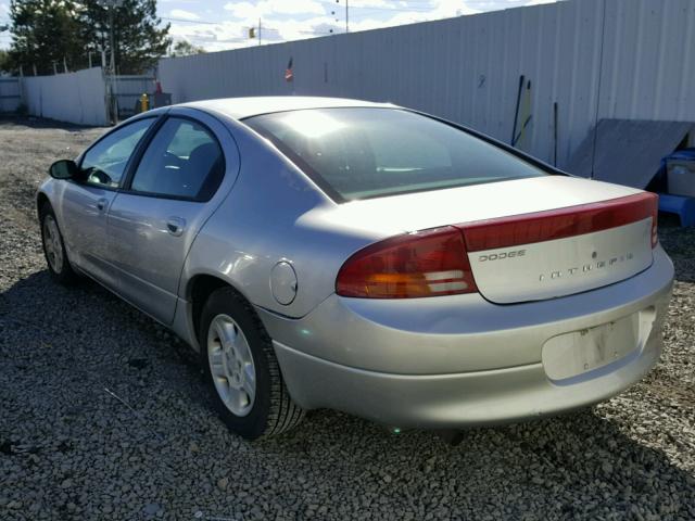 2B3HD46R52H152246 - 2002 DODGE INTREPID S SILVER photo 3