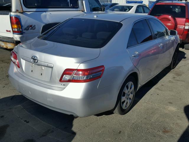 4T1BF3EK3AU082217 - 2010 TOYOTA CAMRY BASE SILVER photo 4