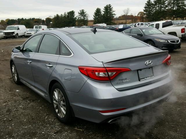 5NPE34AF2FH249578 - 2015 HYUNDAI SONATA SPO SILVER photo 3