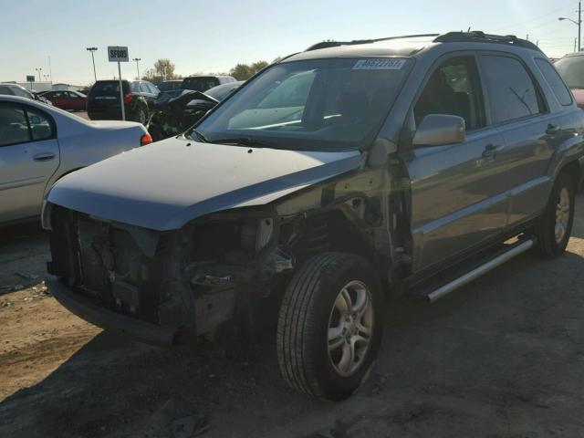 KNDJF723077313358 - 2007 KIA SPORTAGE GRAY photo 2