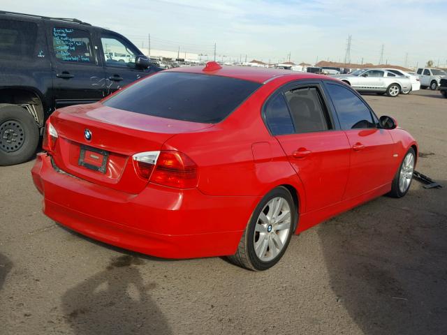 WBAVB13556PT16150 - 2006 BMW 325 I RED photo 4