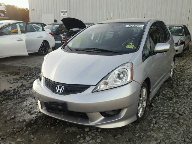 JHMGE8H53BC016871 - 2011 HONDA FIT SPORT SILVER photo 2