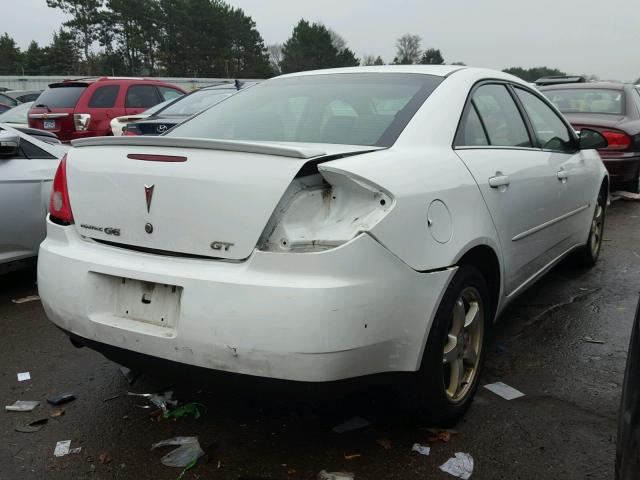 1G2ZH57N794216193 - 2009 PONTIAC G6 GT WHITE photo 4