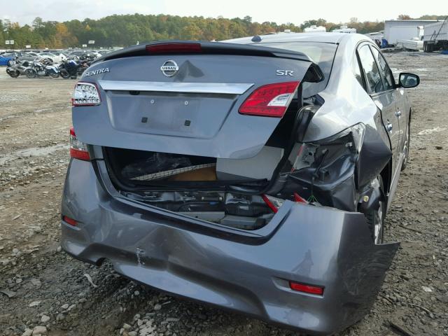 3N1AB7AP2FY338682 - 2015 NISSAN SENTRA S GRAY photo 9