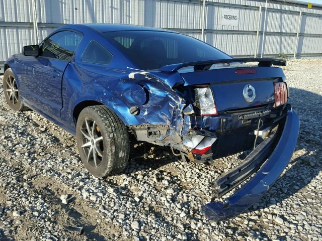 1ZVHT82H975331486 - 2007 FORD MUSTANG GT BLUE photo 3