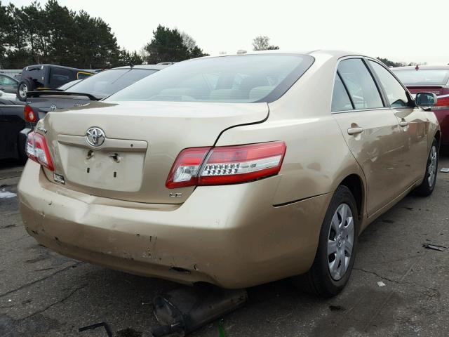 4T1BF3EK0BU774873 - 2011 TOYOTA CAMRY BASE TAN photo 4