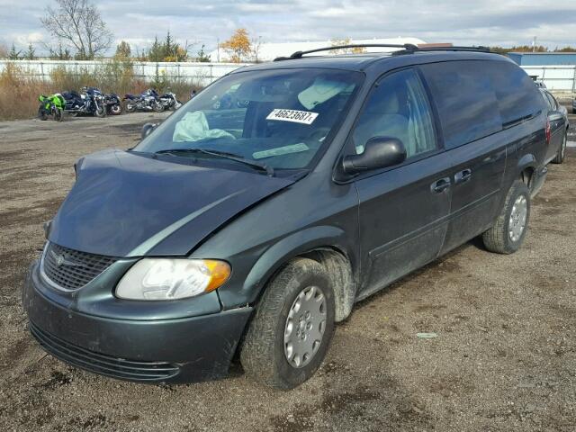 2C4GP44R14R596130 - 2004 CHRYSLER TOWN & COU GREEN photo 2