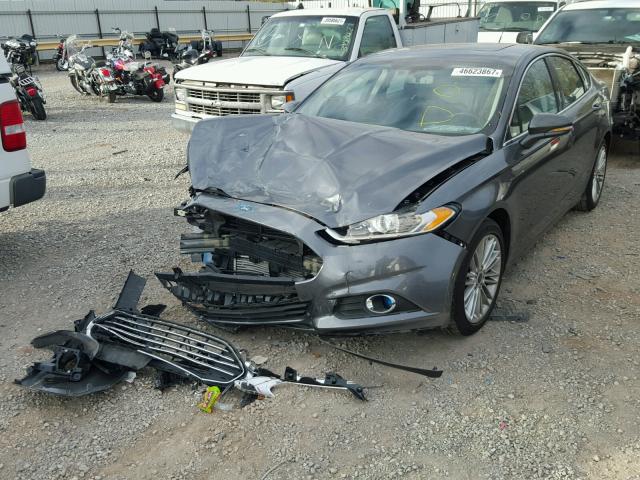 3FA6P0H95GR217360 - 2016 FORD FUSION SE GRAY photo 2