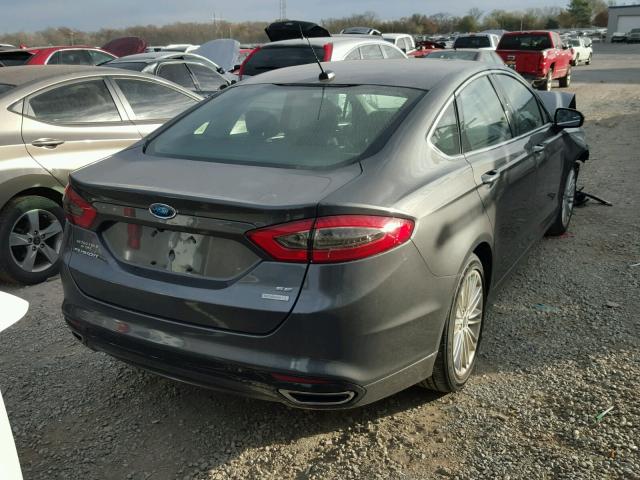 3FA6P0H95GR217360 - 2016 FORD FUSION SE GRAY photo 4