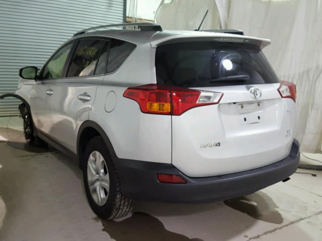 JTMBFREV1ED074575 - 2014 TOYOTA RAV4 LE GRAY photo 3