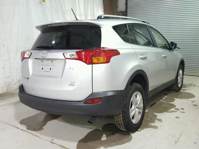 JTMBFREV1ED074575 - 2014 TOYOTA RAV4 LE GRAY photo 4