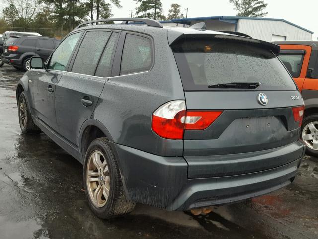 WBXPA934X6WG83366 - 2006 BMW X3 3.0I GRAY photo 3