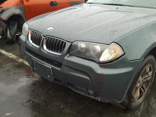 WBXPA934X6WG83366 - 2006 BMW X3 3.0I GRAY photo 9