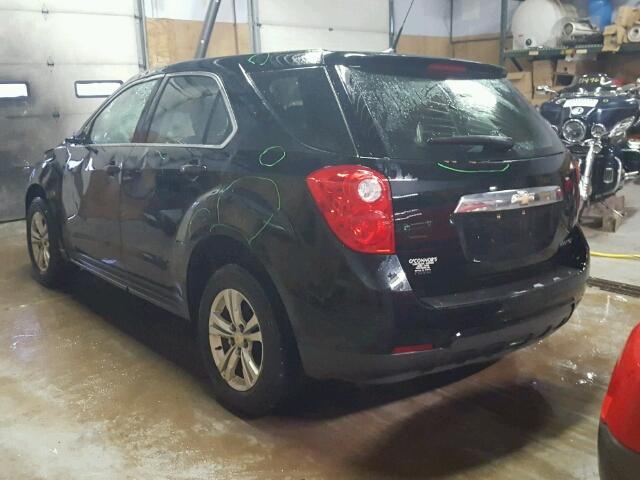 2GNFLCEK9C6350209 - 2012 CHEVROLET EQUINOX LS BLACK photo 3