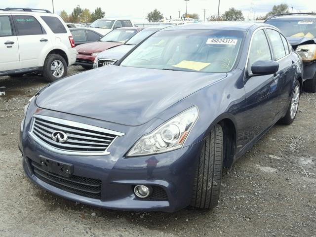 JN1CV6AP9BM510018 - 2011 INFINITI G37 BASE BLUE photo 2