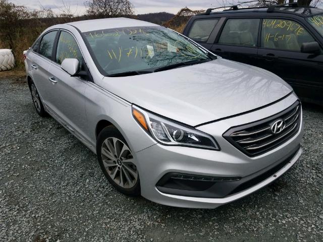 5NPE34AF3FH050393 - 2015 HYUNDAI SONATA SPO SILVER photo 1