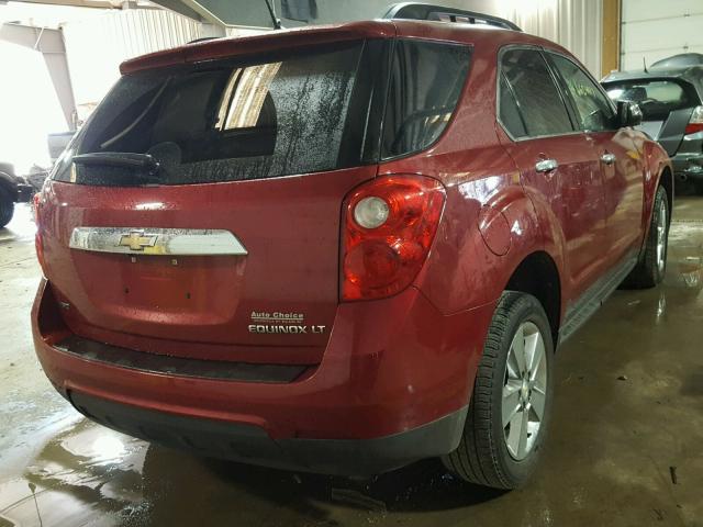 2GNFLGEK6E6334351 - 2014 CHEVROLET EQUINOX LT RED photo 4