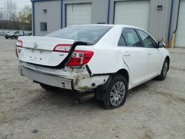 4T4BF1FK3ER376683 - 2014 TOYOTA CAMRY L WHITE photo 4