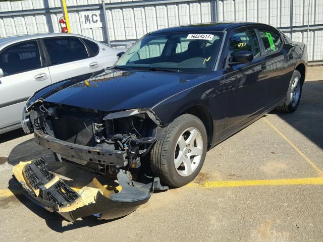 2B3CA4CD4AH299880 - 2010 DODGE CHARGER BLACK photo 2