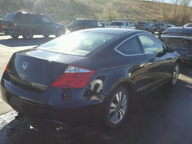 1HGCS12768A018646 - 2008 HONDA ACCORD EX BLACK photo 4