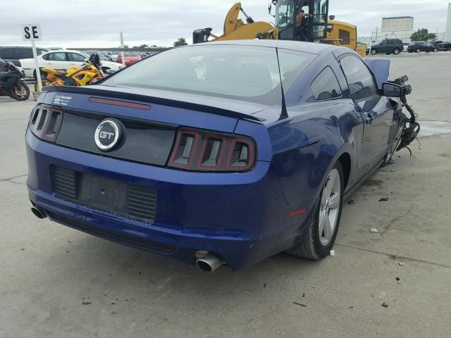 1ZVBP8CF8E5223767 - 2014 FORD MUSTANG GT BLUE photo 4