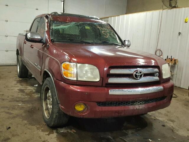 5TBDT44124S455270 - 2004 TOYOTA TUNDRA DOU MAROON photo 1