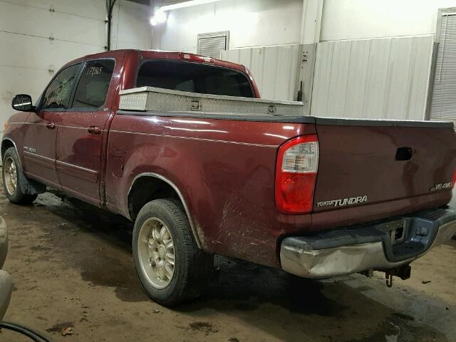 5TBDT44124S455270 - 2004 TOYOTA TUNDRA DOU MAROON photo 3