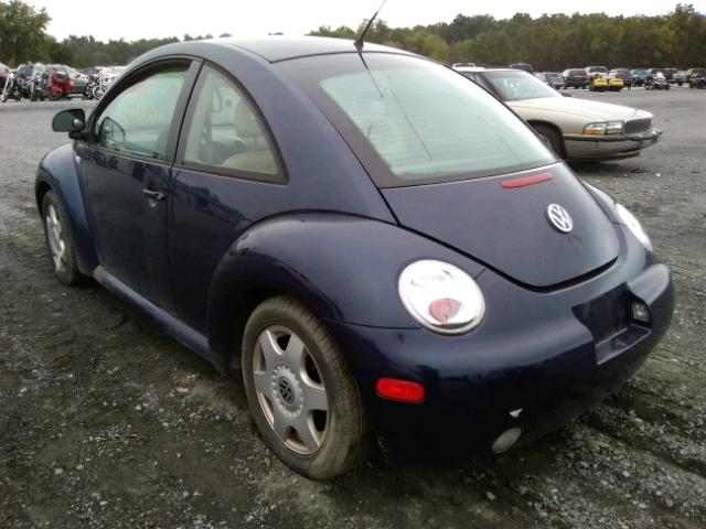3VWCC21C7XM445168 - 1999 VOLKSWAGEN NEW BEETLE Mavi foto 3