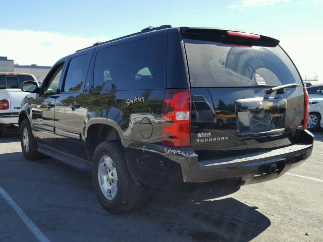 1GNSCJE01CR147563 - 2012 CHEVROLET SUBURBAN C BLACK photo 3