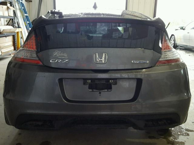 JHMZF1D67ES000517 - 2014 HONDA CR-Z EX GRAY photo 10