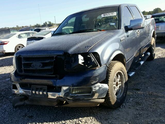 1FTRW12W24KC87395 - 2004 FORD F150 SUPER BLUE photo 2