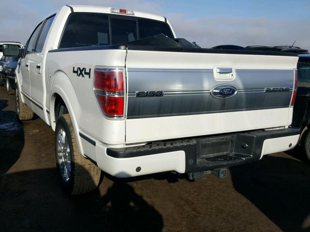 1FTFW1ETXDFC19780 - 2013 FORD F150 WHITE photo 3