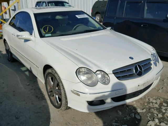 WDBTJ56H77F214929 - 2007 MERCEDES-BENZ CLK 350 WHITE photo 1