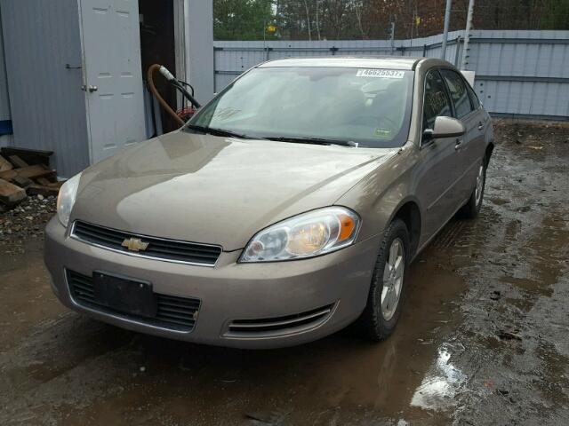 2G1WT58N979251879 - 2007 CHEVROLET IMPALA LT TAN photo 2