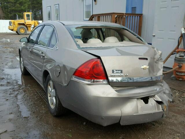 2G1WT58N979251879 - 2007 CHEVROLET IMPALA LT TAN photo 3