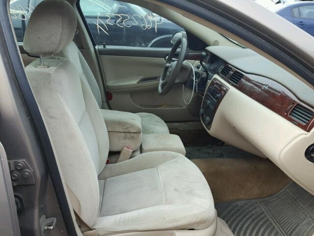 2G1WT58N979251879 - 2007 CHEVROLET IMPALA LT TAN photo 5