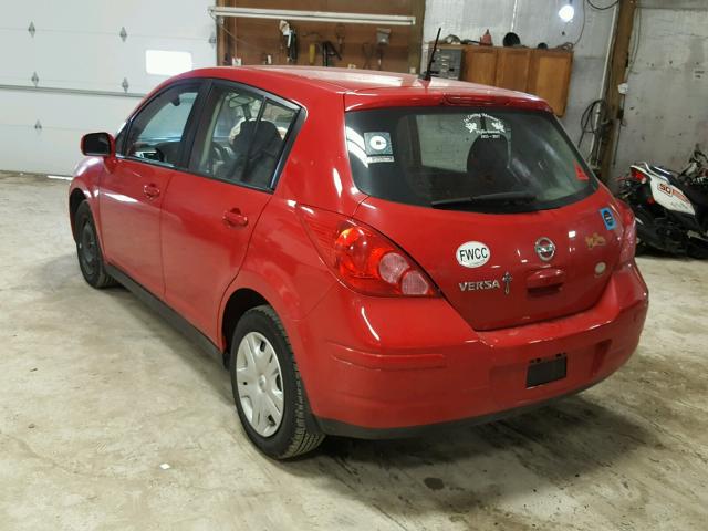 3N1BC1CP7CK291644 - 2012 NISSAN VERSA S RED photo 3