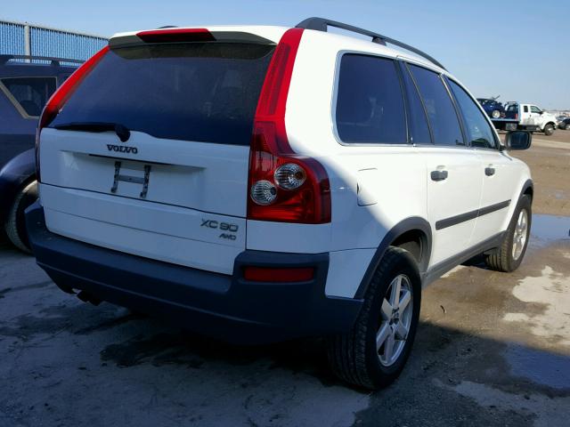 YV1CM59H941080402 - 2004 VOLVO XC90 WHITE photo 4