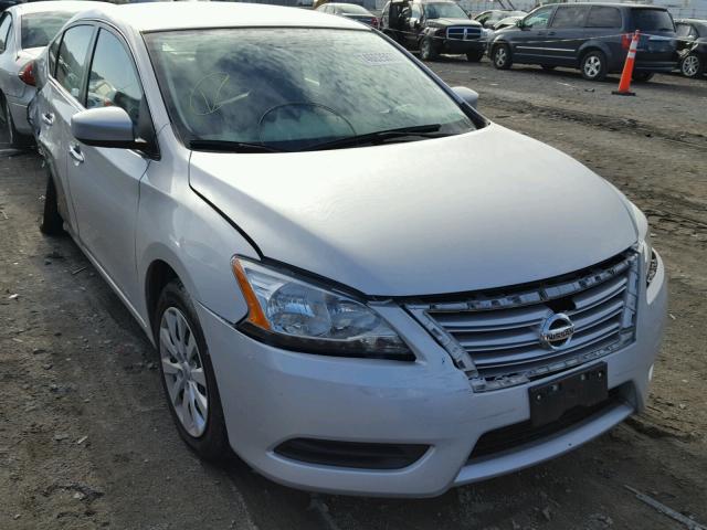 3N1AB7AP9FL662922 - 2015 NISSAN SENTRA S SILVER photo 1