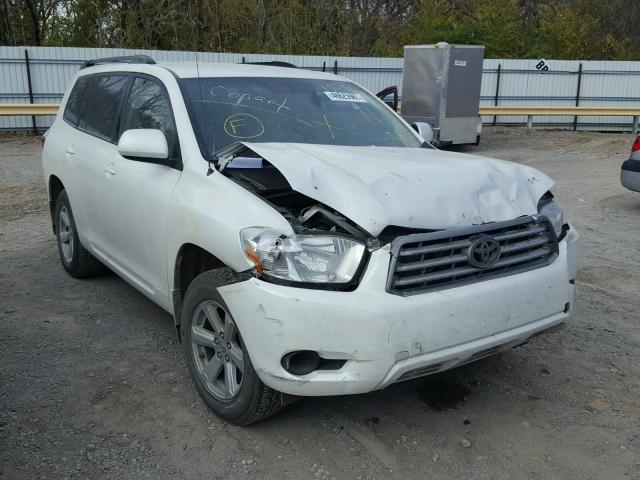 5TDZA3EH7AS001553 - 2010 TOYOTA HIGHLANDER WHITE photo 1