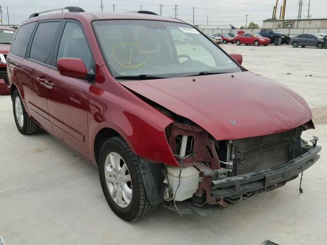 KNDMB233496296017 - 2009 KIA SEDONA EX RED photo 1