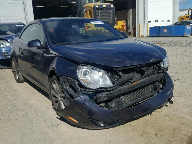 WVWDA71F57V019201 - 2007 VOLKSWAGEN EOS 2.0T S BLUE photo 1