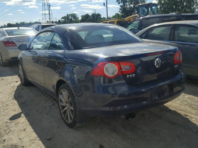 WVWDA71F57V019201 - 2007 VOLKSWAGEN EOS 2.0T S 蓝色 照片 3